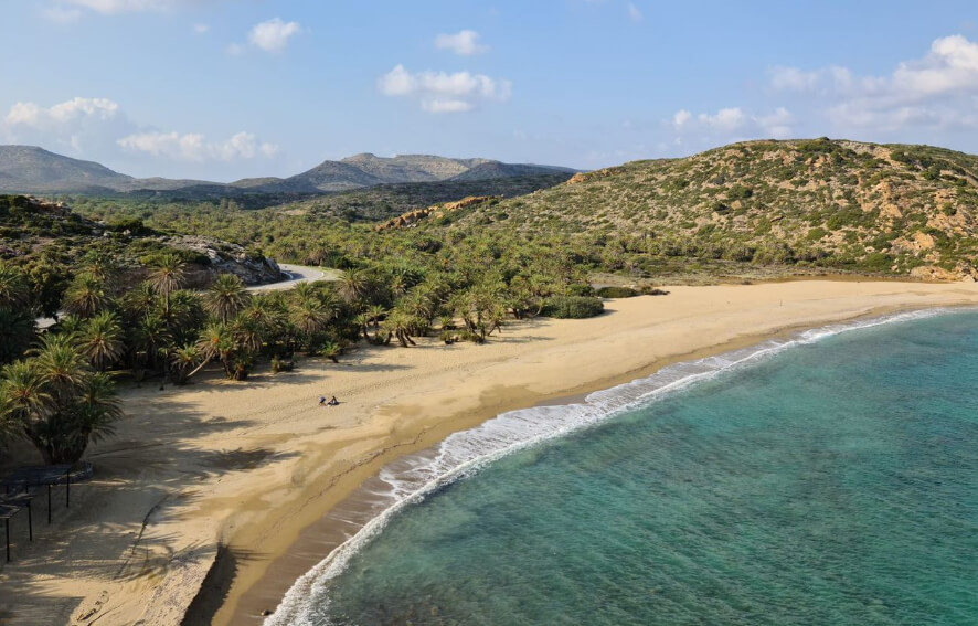 Kreta mit Kind Insel Urlaub Vai Beach