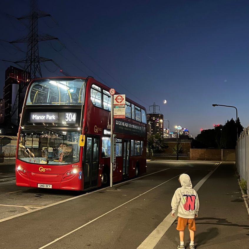 London mit Kindern Roter Doppeldecker-Bus