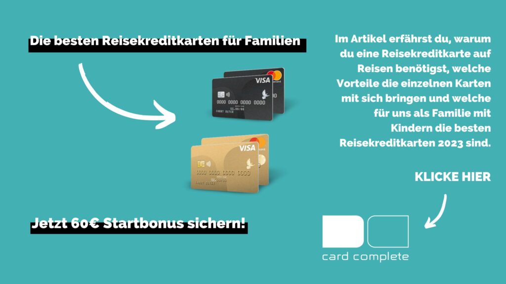 Reisekreditkarten card complete
