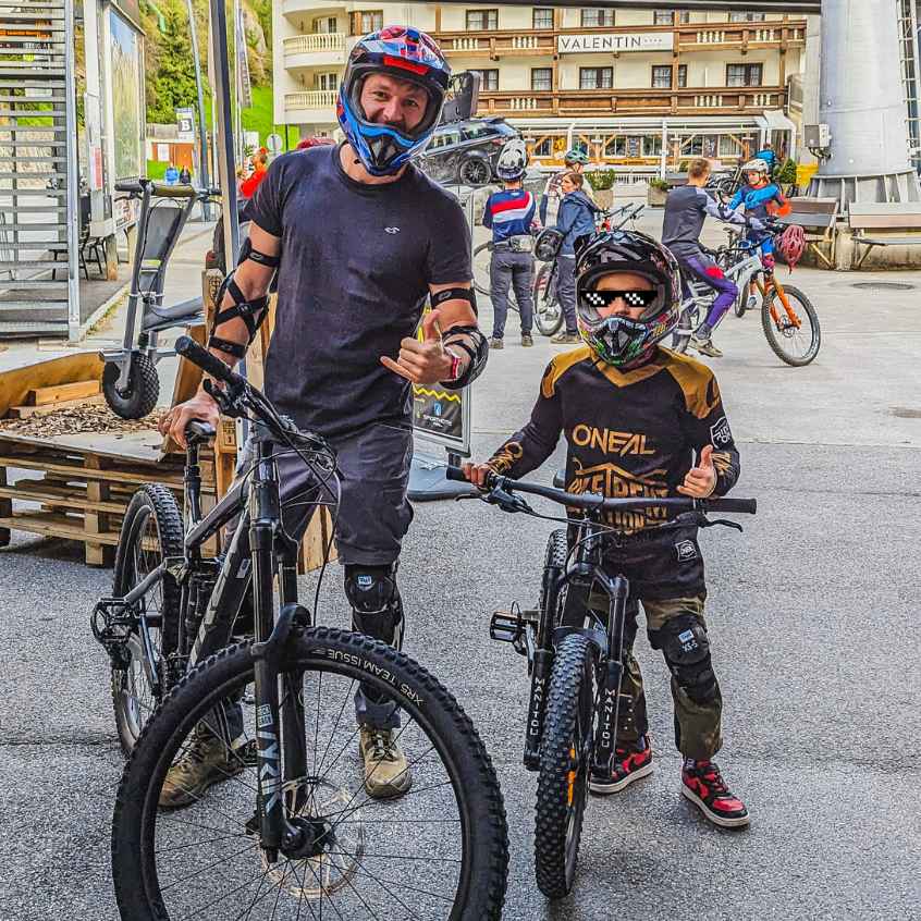 Ötztal mit Kindern Mountainbiken Fahrradfahren Sölden