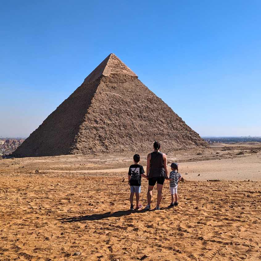 Ägypten mit Kindern Pyramide Fotos