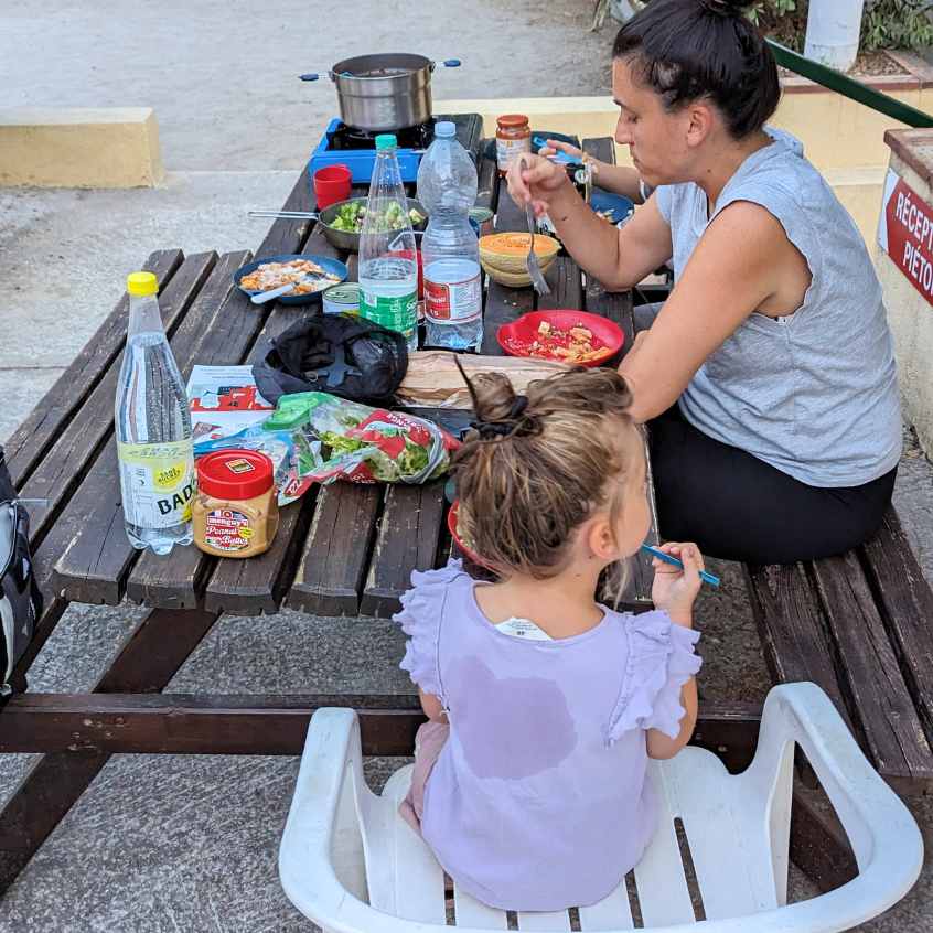 Campingplatz Côte d’Azur Nizza mit Kindern Kochen