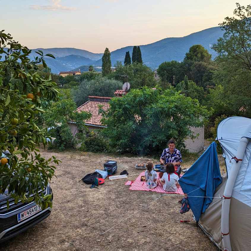 Campingplatz Côte d’Azur Nizza mit Kindern