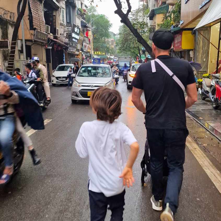 Hanoi mit Kindern Shopping Old Quarter