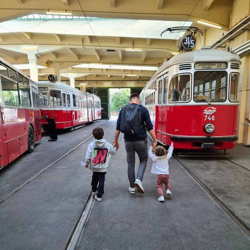 Verkehrsmuseum Remise Wien mit Kindern Straßenbahn