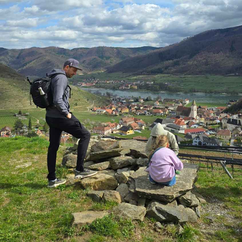 Wachau mit Kindern Weingeistweg Pausenstation