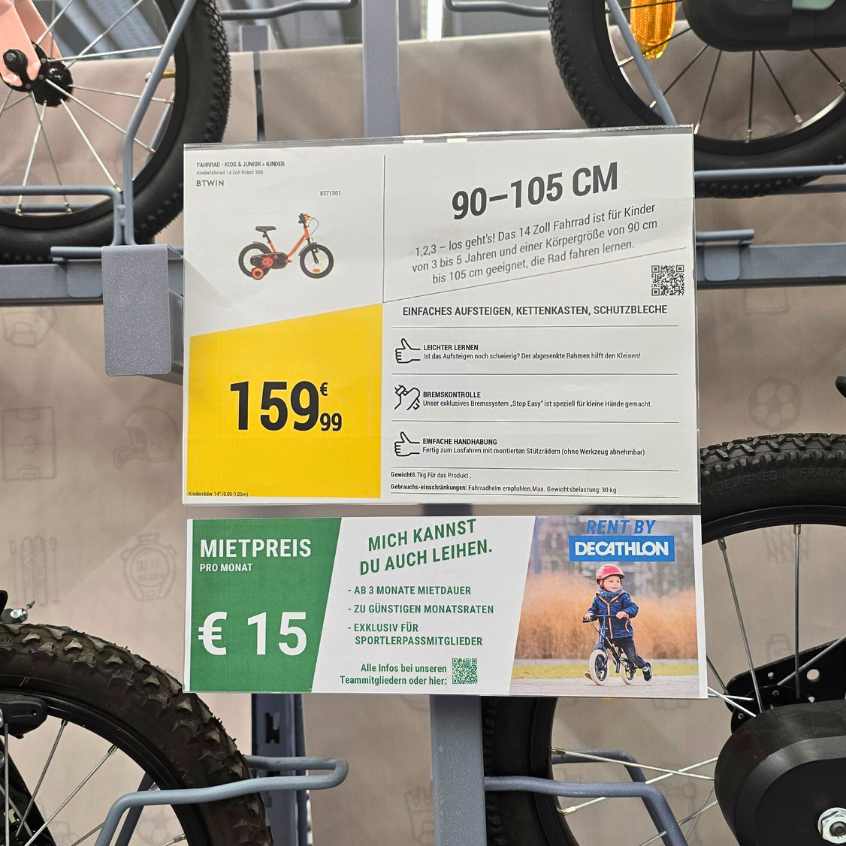 Fahrrad mieten Decathlon Kinder
