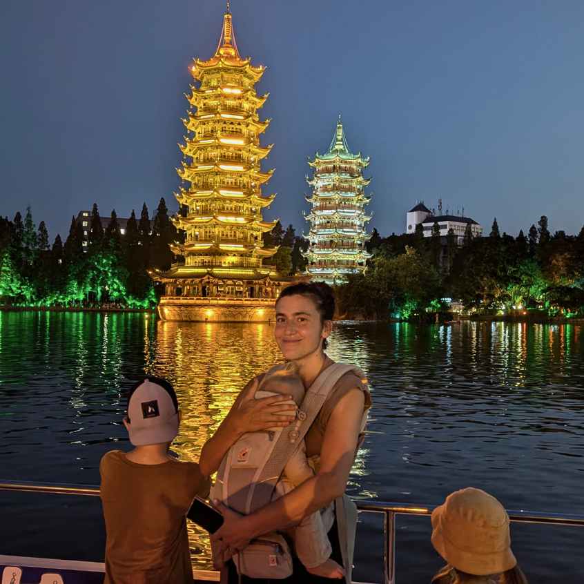 China mit Kindern Sommer Guilin
