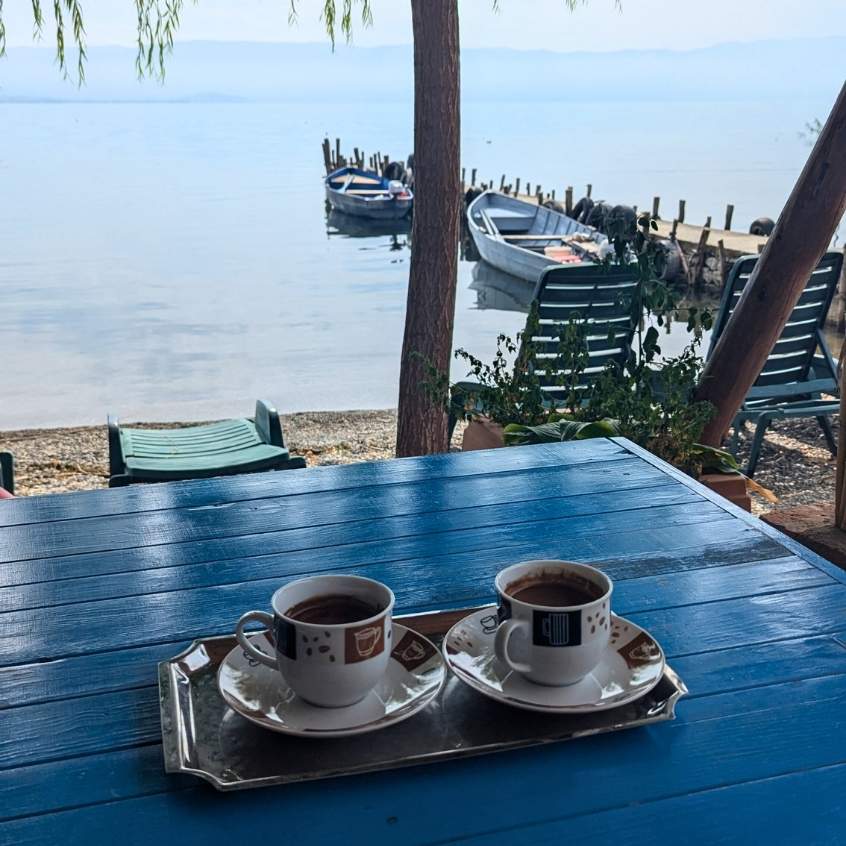 Albanien mit Kindern Stopp Ohrid See
