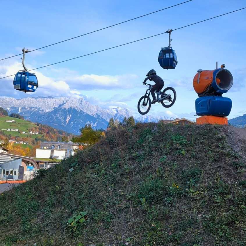 Saalfelden Leogang mit Kindern Bikepark Kinder