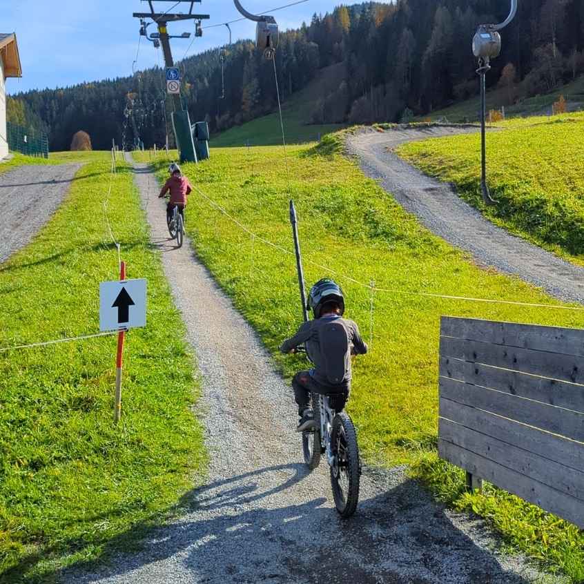 Saalfelden Leogang mit Kindern Bikepark Lift