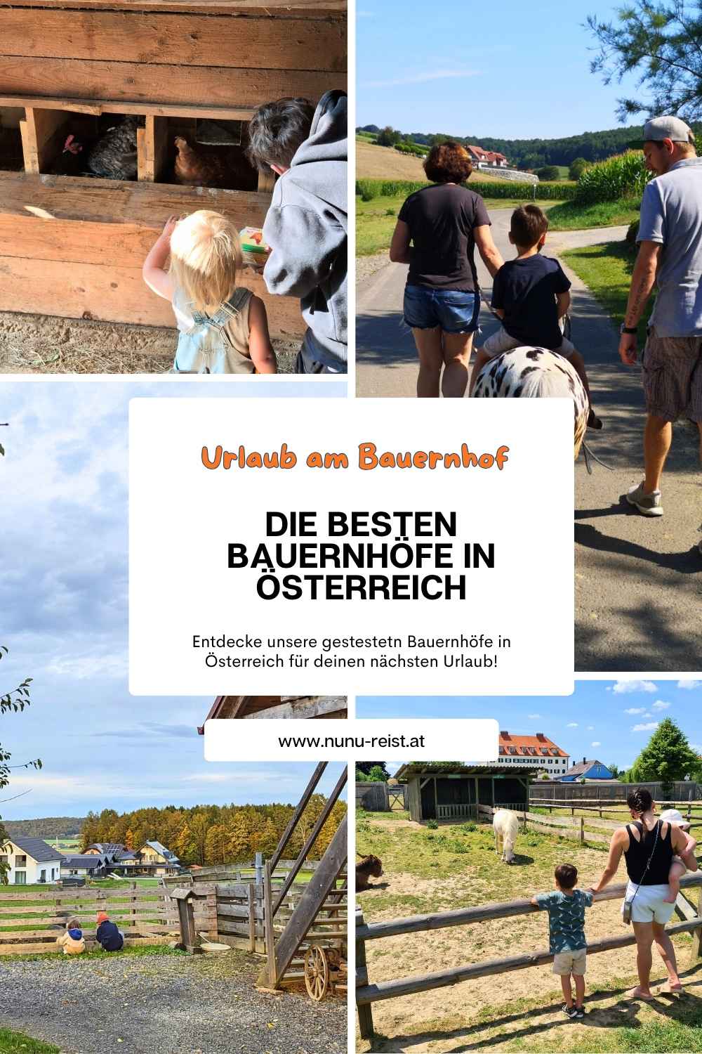 Urlaub am Bauernhof mit Kindern Österreich