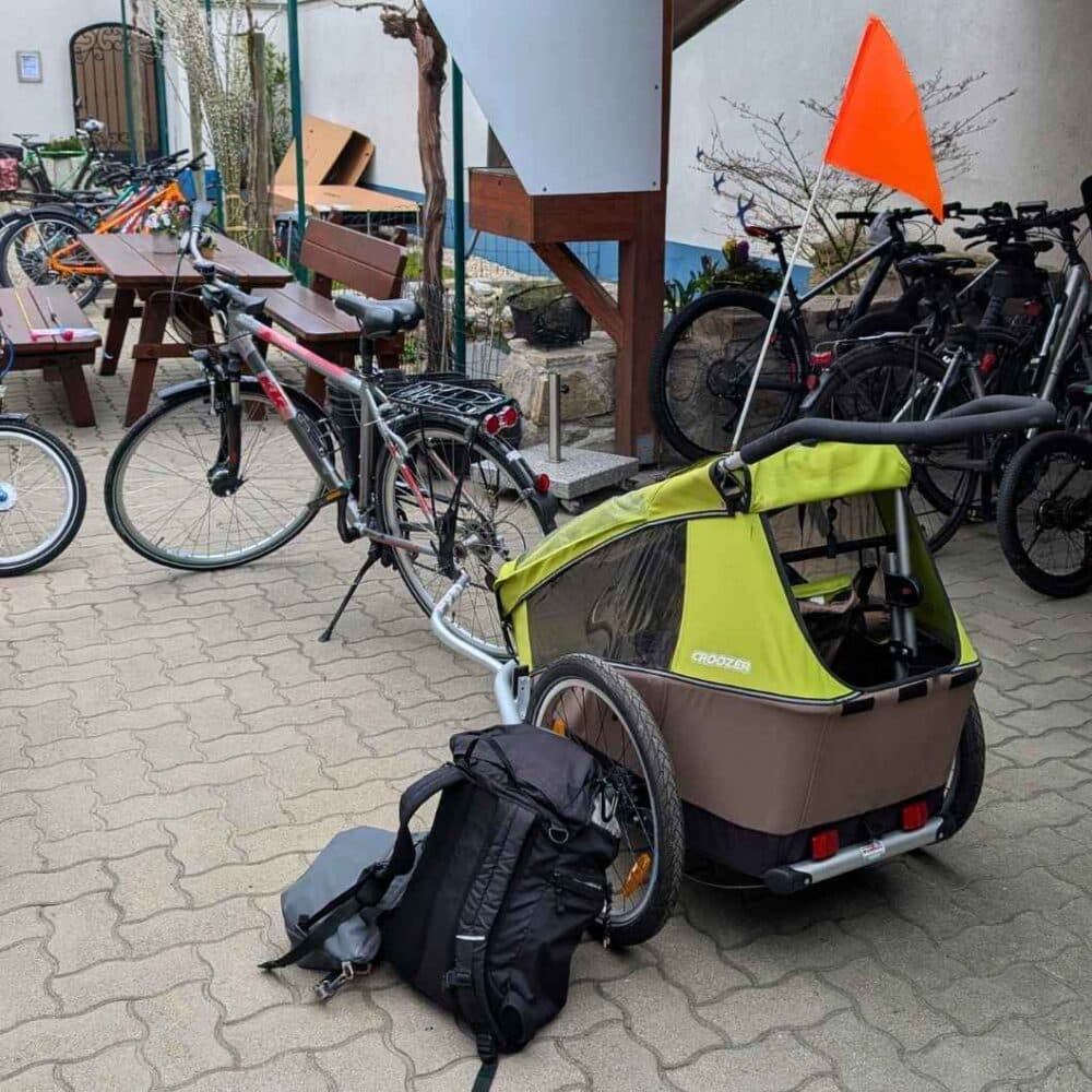 Radverleih Waldherr Podersdorf Radanhänger