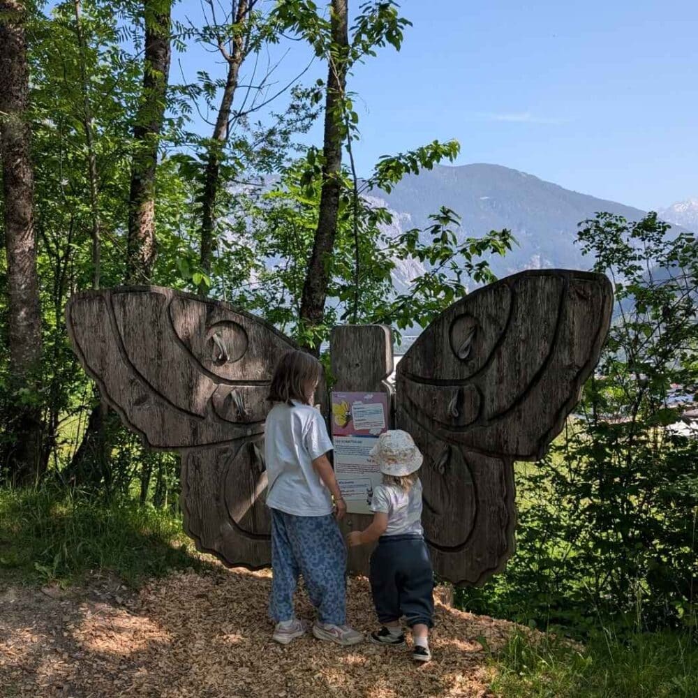 Mitmach Stationen Kinderwanderweg Zauberwald Sautens